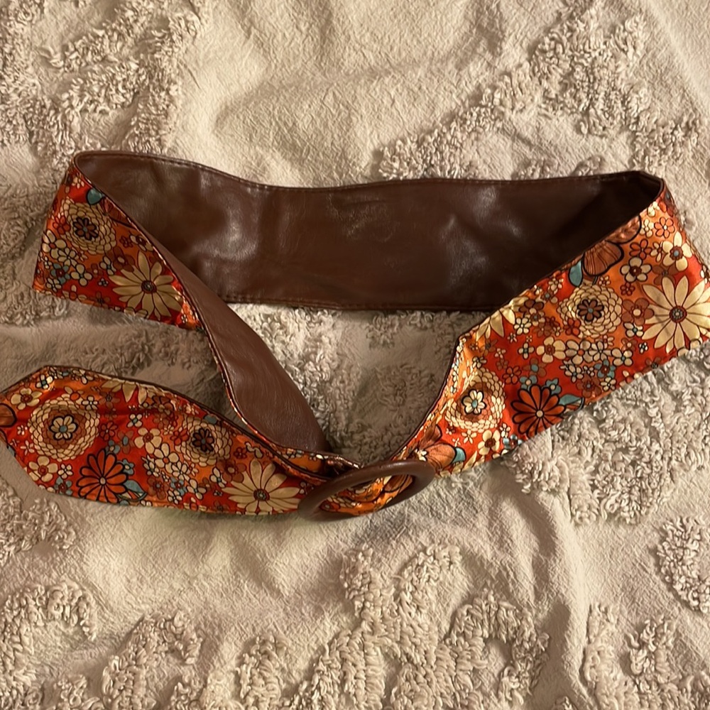 Floral Satin Boho Belt - Picture 5 of 6